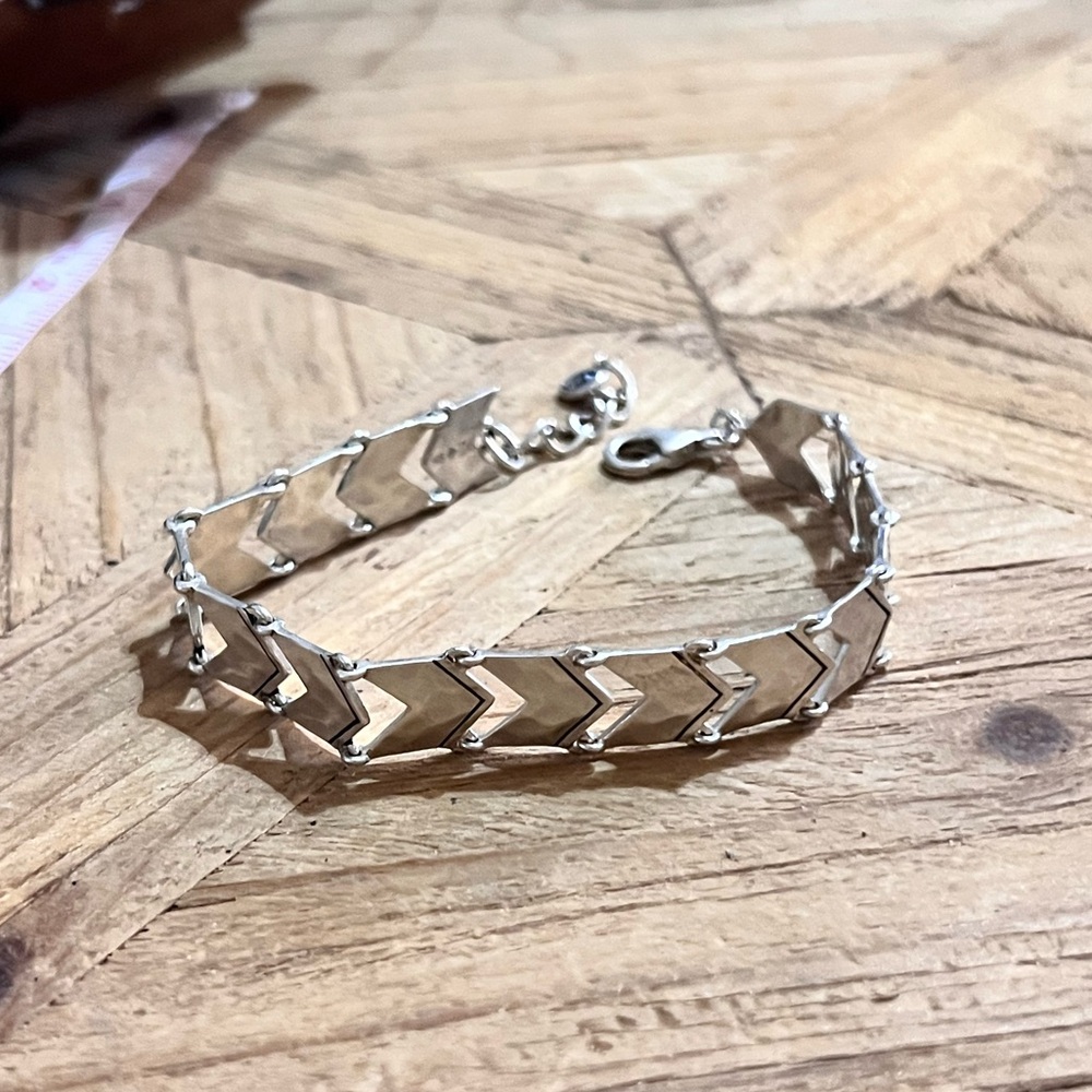 SILPADA hammered Sterling Silver Chevron Bracelet B3287